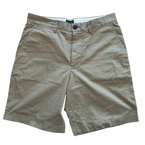 J.Crew Portsider Short Mens 29 Khaki Tan Cotton Twill 9 Inch Inseam Chino Shorts